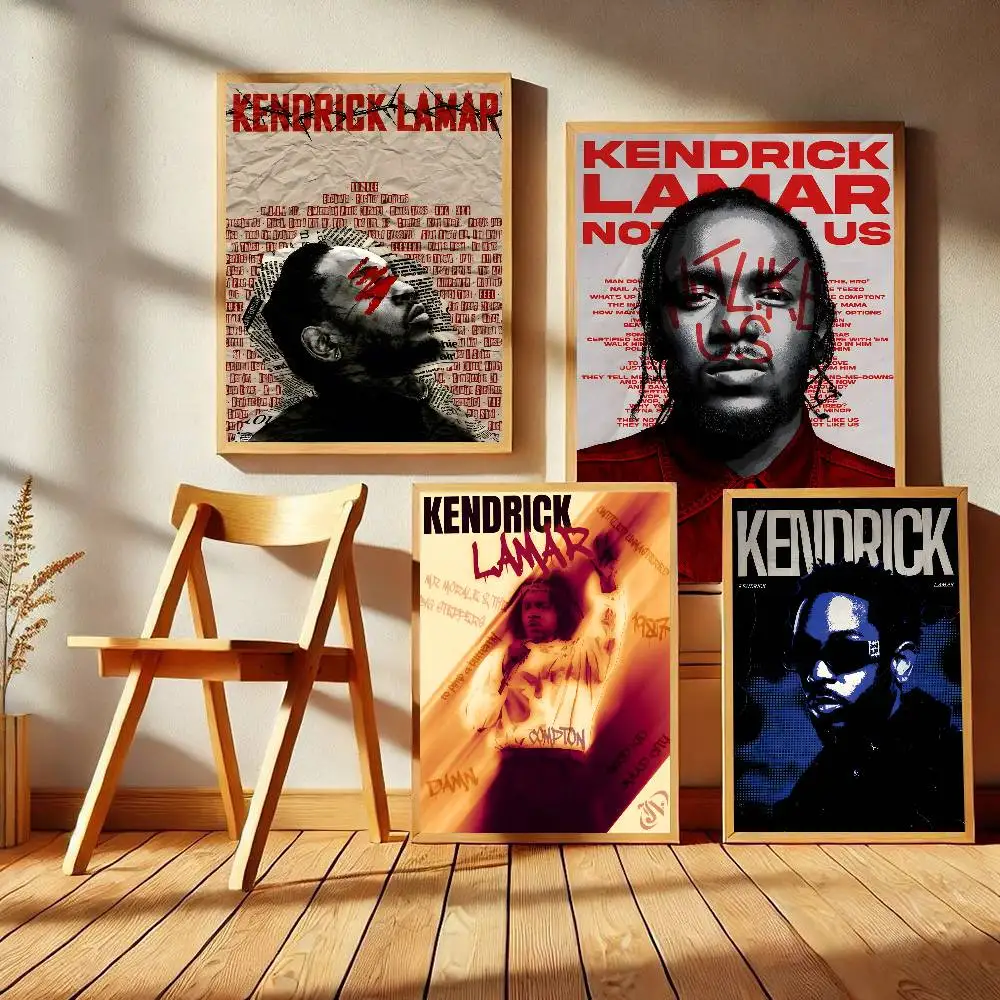 Kendrick Lamar Rapper Whitepaper Poster HD Quality Poster Wall Art Painting Study Room Wall Decor