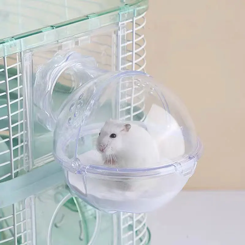 Hamster Bathroom Hamster Toilet Mouse Gerbille Pet Cage Box Bath Sand Room Toy Acrylic House Small Pet Supplies Accessories