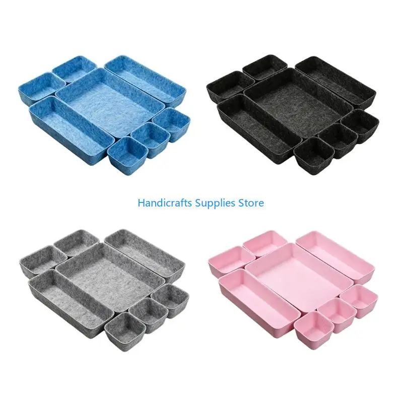 R1WA Soft Felt Drawer Jewelry Storage Tray For Organized Jewelry Display And Protections