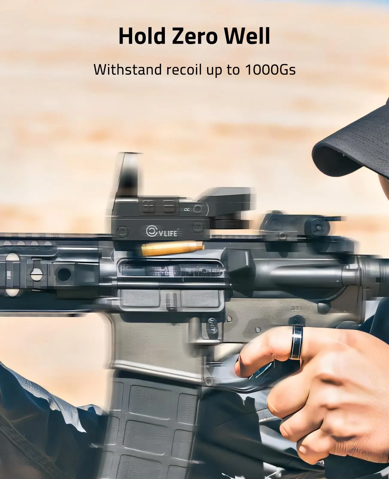 CVLIFE FoxSpook Rifle Scope Red Dot Sight 1x22x33mm Optics Reflex Sighting Paintball Sights Rechargeable for Picatinny Rail