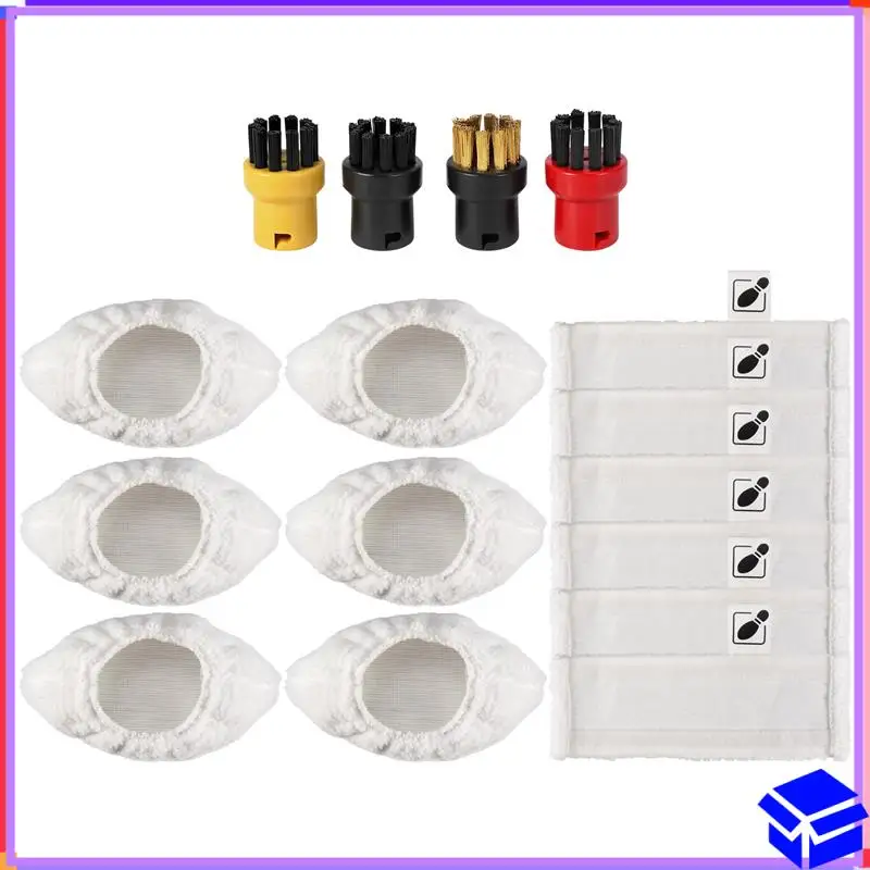 

Надежный набор салфеток для пола из микрофибры, набор чехлов из микрофибры, цветные круглые щетки для пароочистителя Karcher Easyfix SC2 SC 3 SC4 SC5