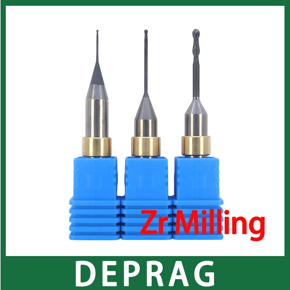 DEPRAG W52/W5 6mm Shank Tools with Diamond Coat Special for Milling Zirconia Block