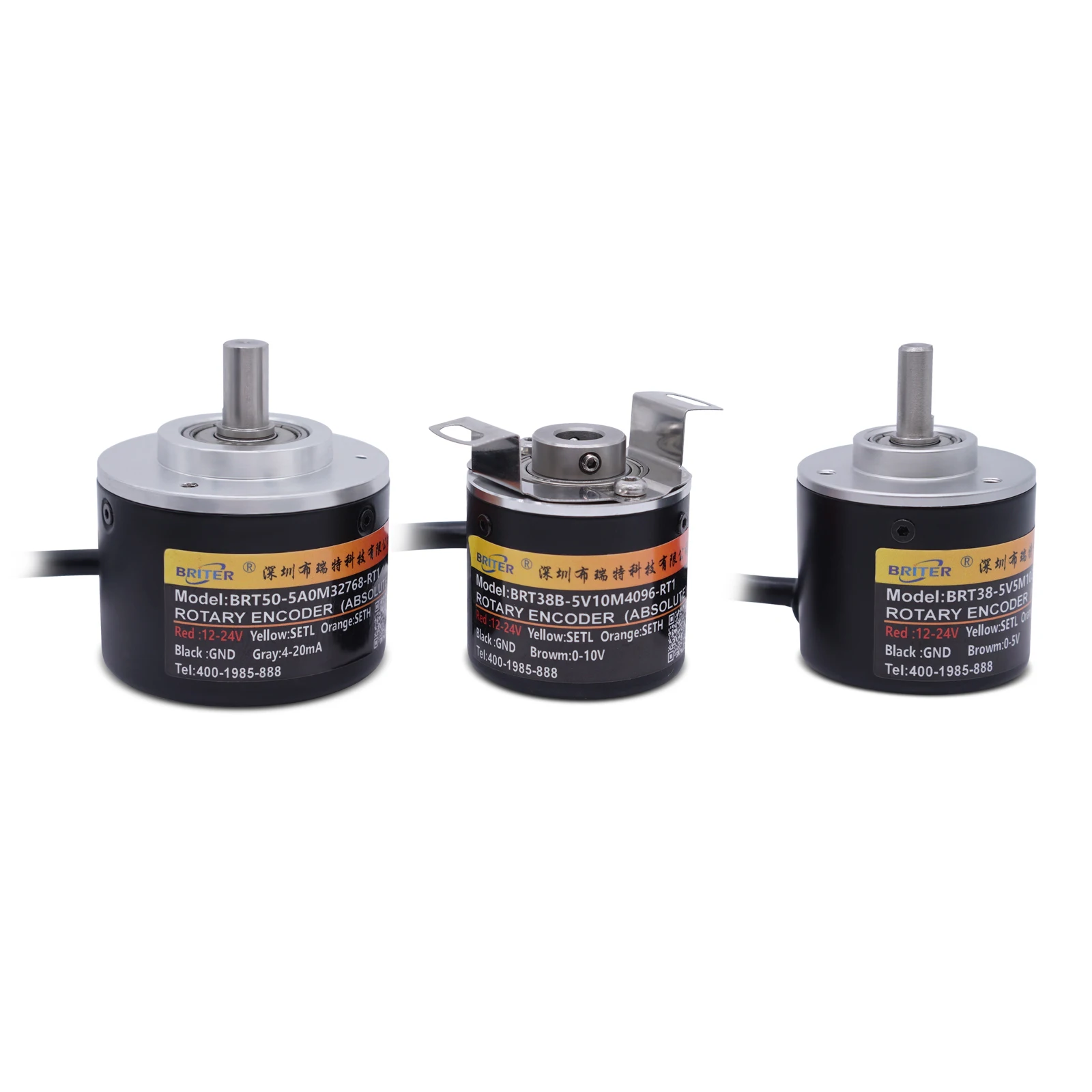 Waterproof multiturn rotary absolute encoder   Analog 4-20mA current output power off memory angle position sensor IP68