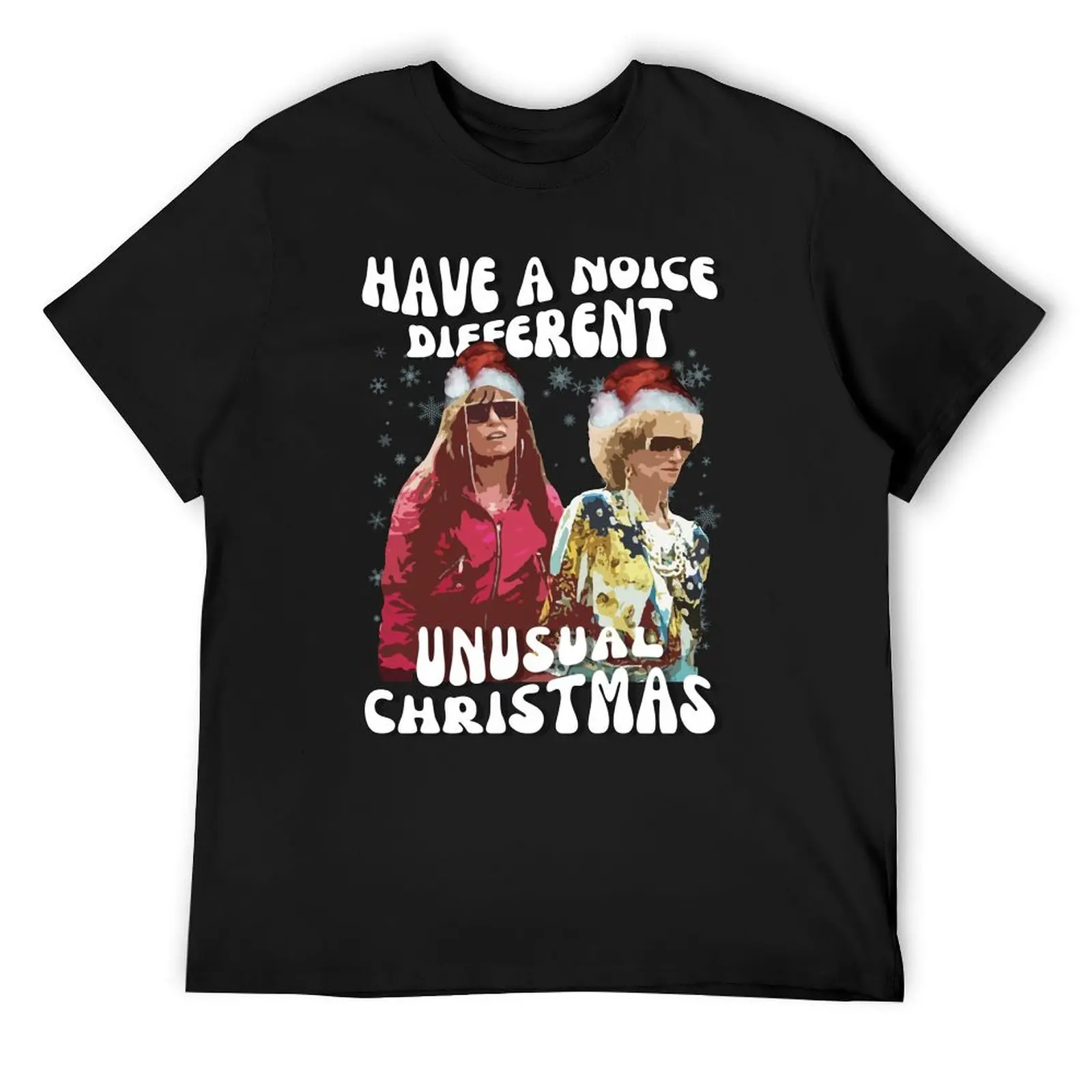 Kath and Kim Have A Noice Different Christmas Hats T-Shirt vintage new edition graphic t shirts quick drying shirts men