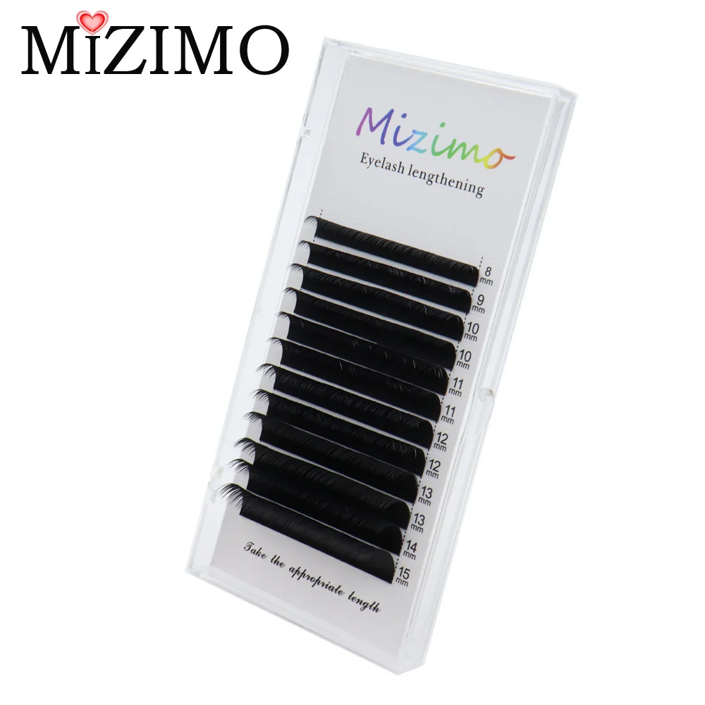 Black Single Grafted False Eyelashes Length: 8-25mm Thickness: 0.05/0.07/0.10/0.15/0.18/0.20/0.25mm Natural Extension Makeup