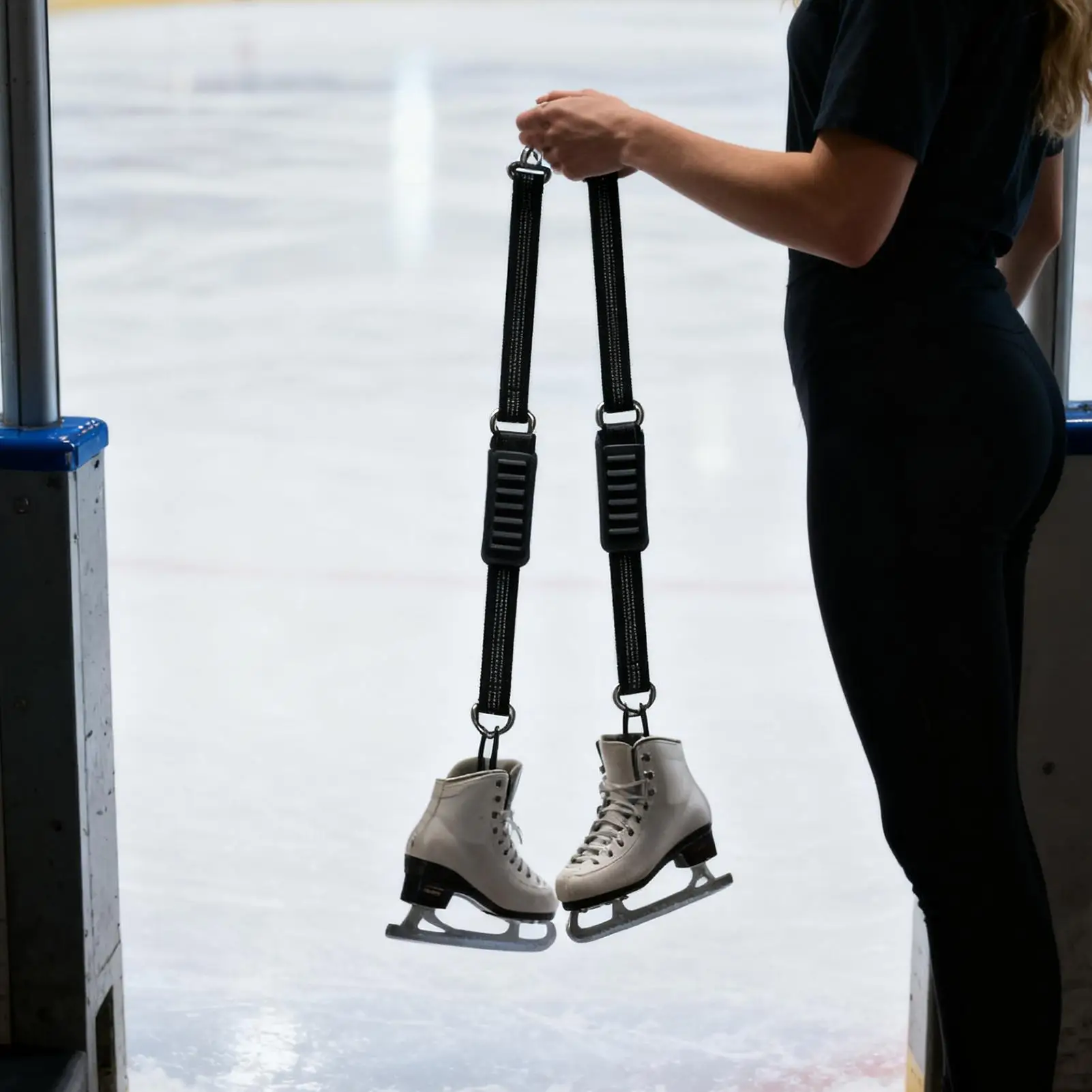 التزلج التمهيد الناقل الأشرطة 2 قطع قابل للتعديل زلاجات ثلجية الشتاء والعتاد على الجليد التمهيد حزام الرافعة للرجال النساء الكبار المهنيين