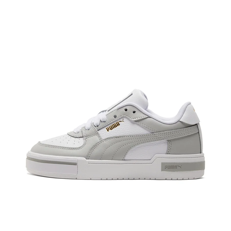 PUMA Ca Pro Classic Slip Resistant, Abrasion Resistant, Lightweight Low top Skateboard Shoes Unisex White Gray 380190-07