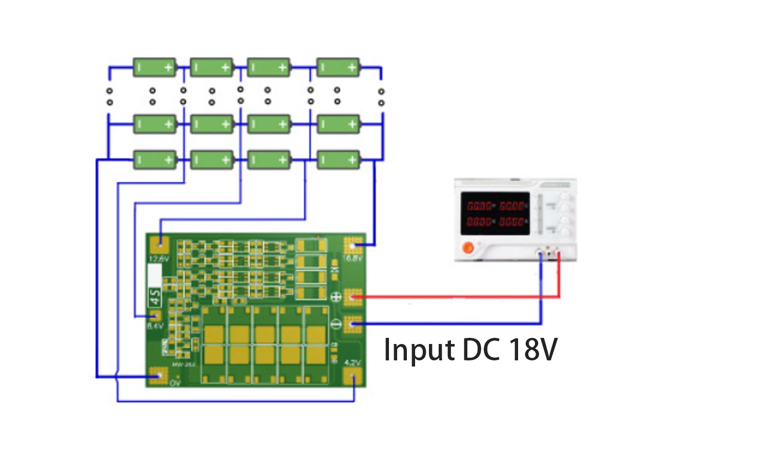 3S 4S Li-Ion Lithium-Akku 18650 Lade- und Schutzplatine BMS 20A 25A 40A 60A mit verbessertem Balancing für Bohrmaschinen – Detail 6