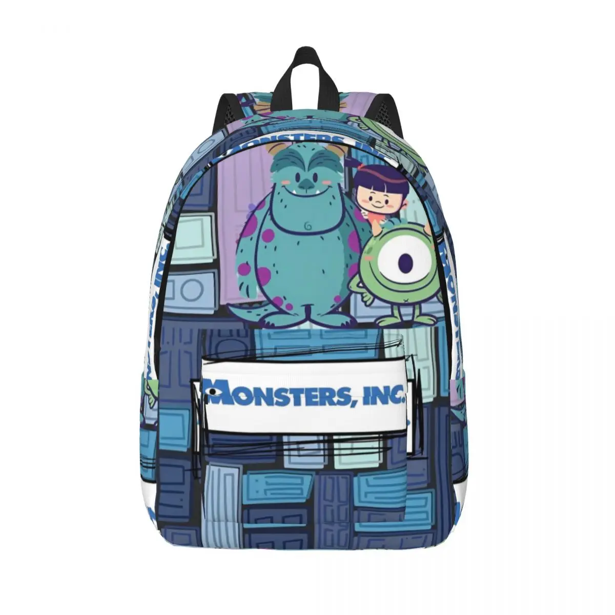 James P. Sullivan Monsters Inc Backpack Travel Backpacks Teen Custom Breathable School Bags Kawaii Rucksack