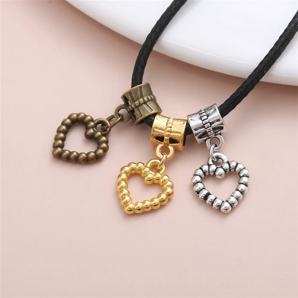 

10pcs Charms Hollow Heart 14x13mm Tibetan Silver Color Pendants Antique Jewelry Making DIY Handmade Craft