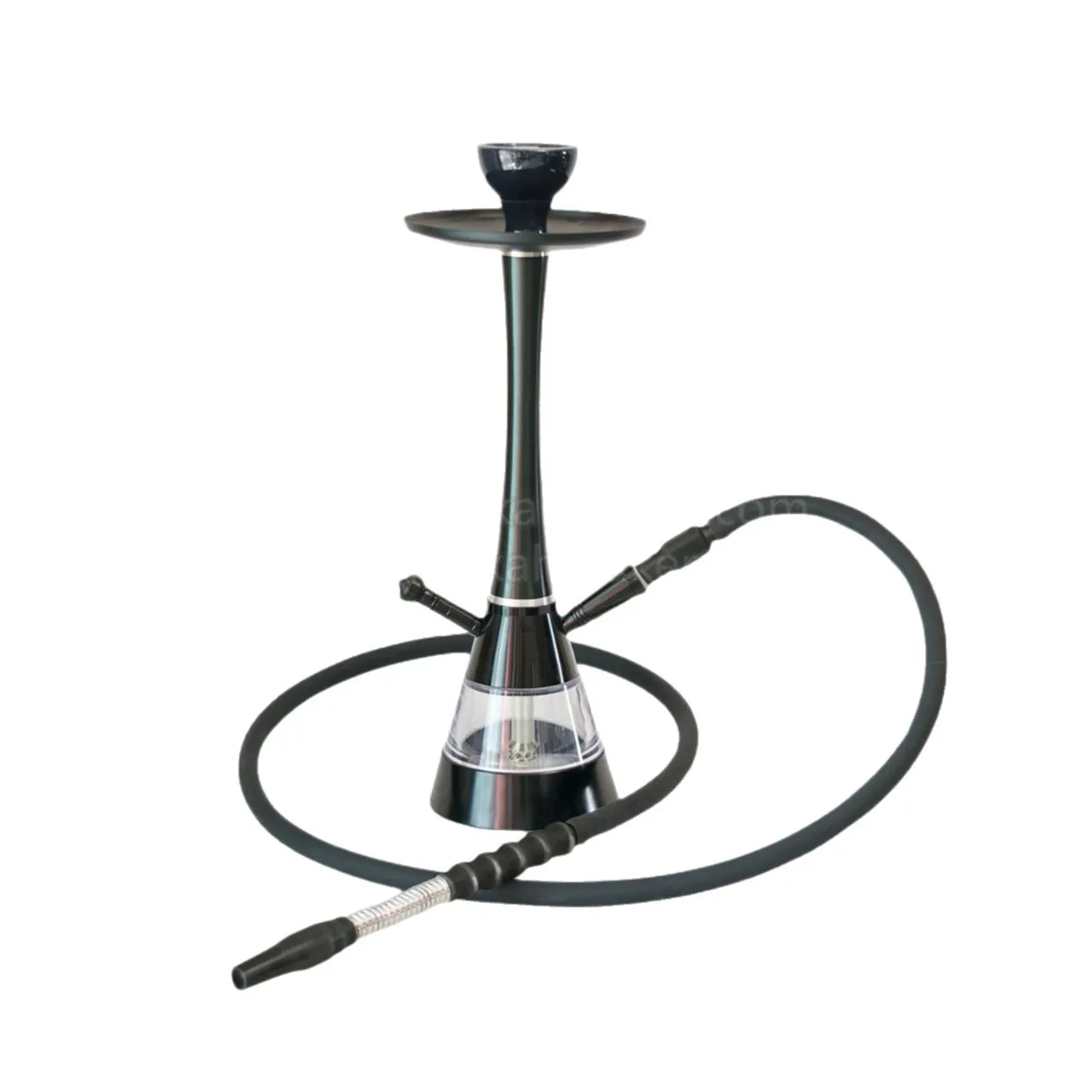 18.9inch Conical Hookah Set Complete Single Hose Shisha Kit Aluminum Stainless Steel Narguile Narguile Chicha For Home Bar Party