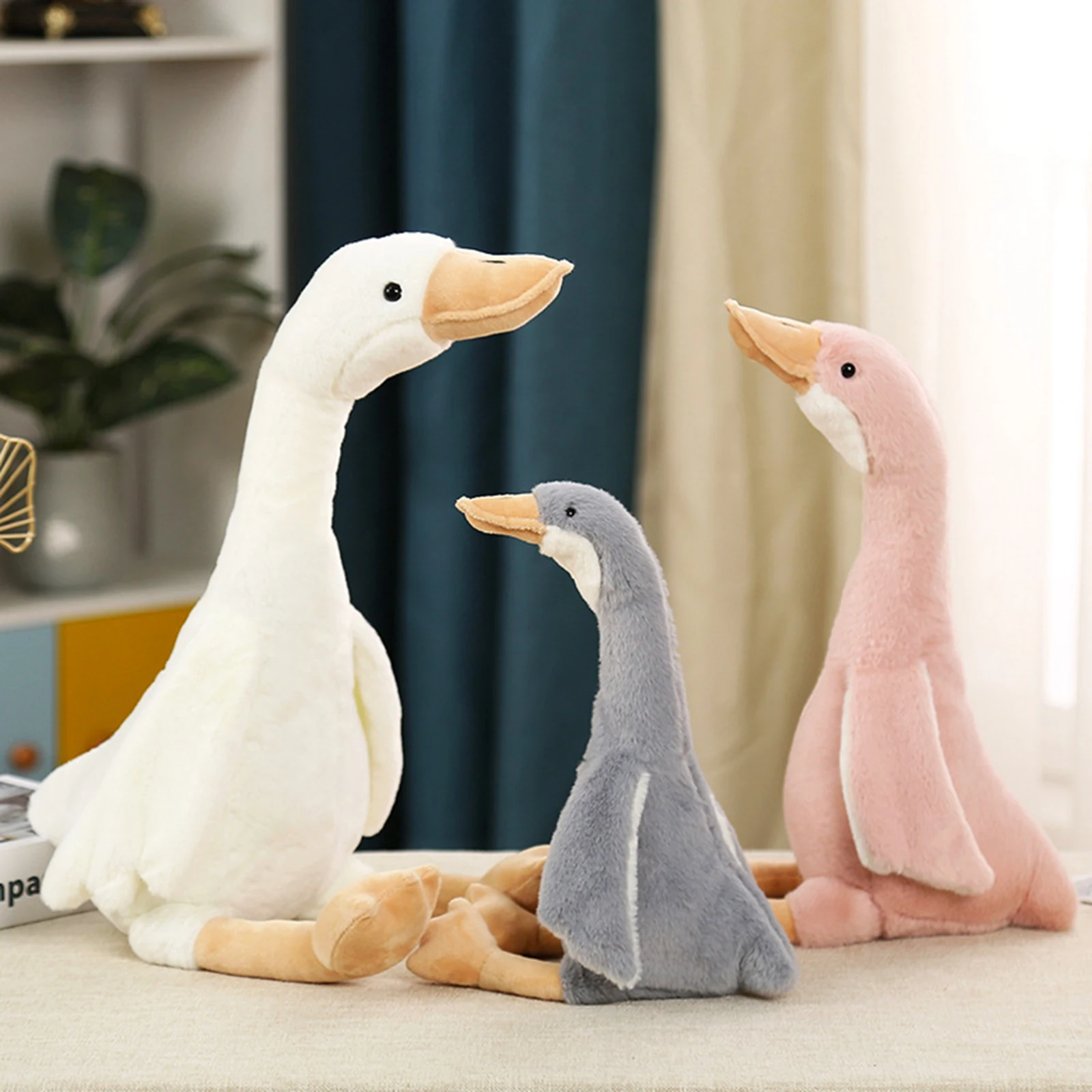 40cm Long Neck Goose Stuffed Plush Doll Cute Soft Stuffed Dolls Plushie Animals Toys for Kids Baby Children Birthday Gifts