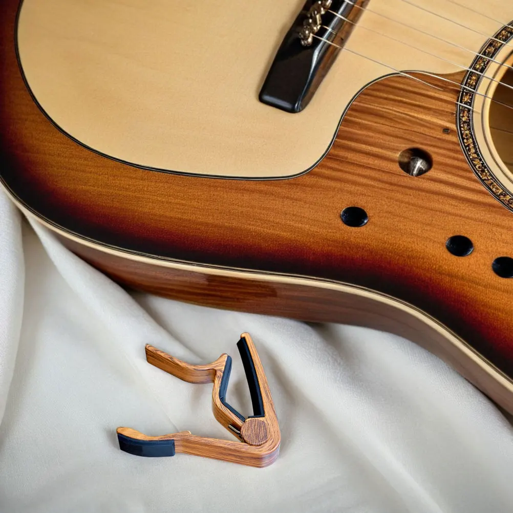 

2 Pcs Grain Tone Clip Capo for Classical Music Electric Instrument Guitar Tool Acoustic Accessories Ballad