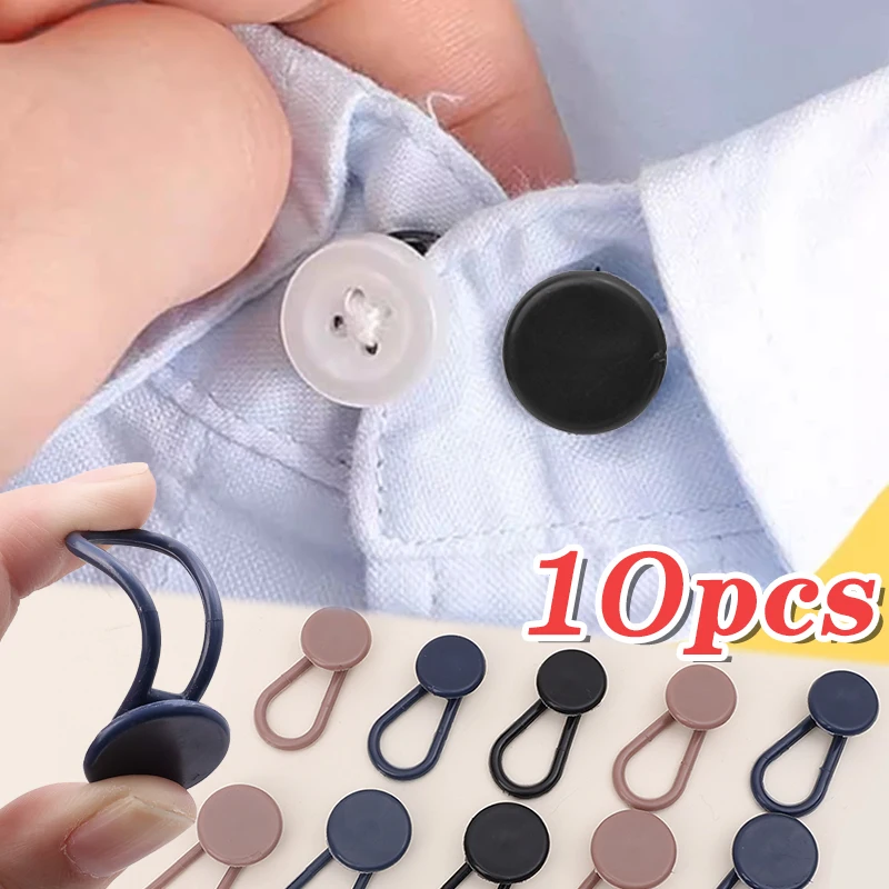 

Simple Portable Multipurpose Silicone Expansion Button 15mm-18mm Flexible Stretching Pant Waist Size Adjustment Extender Buckles