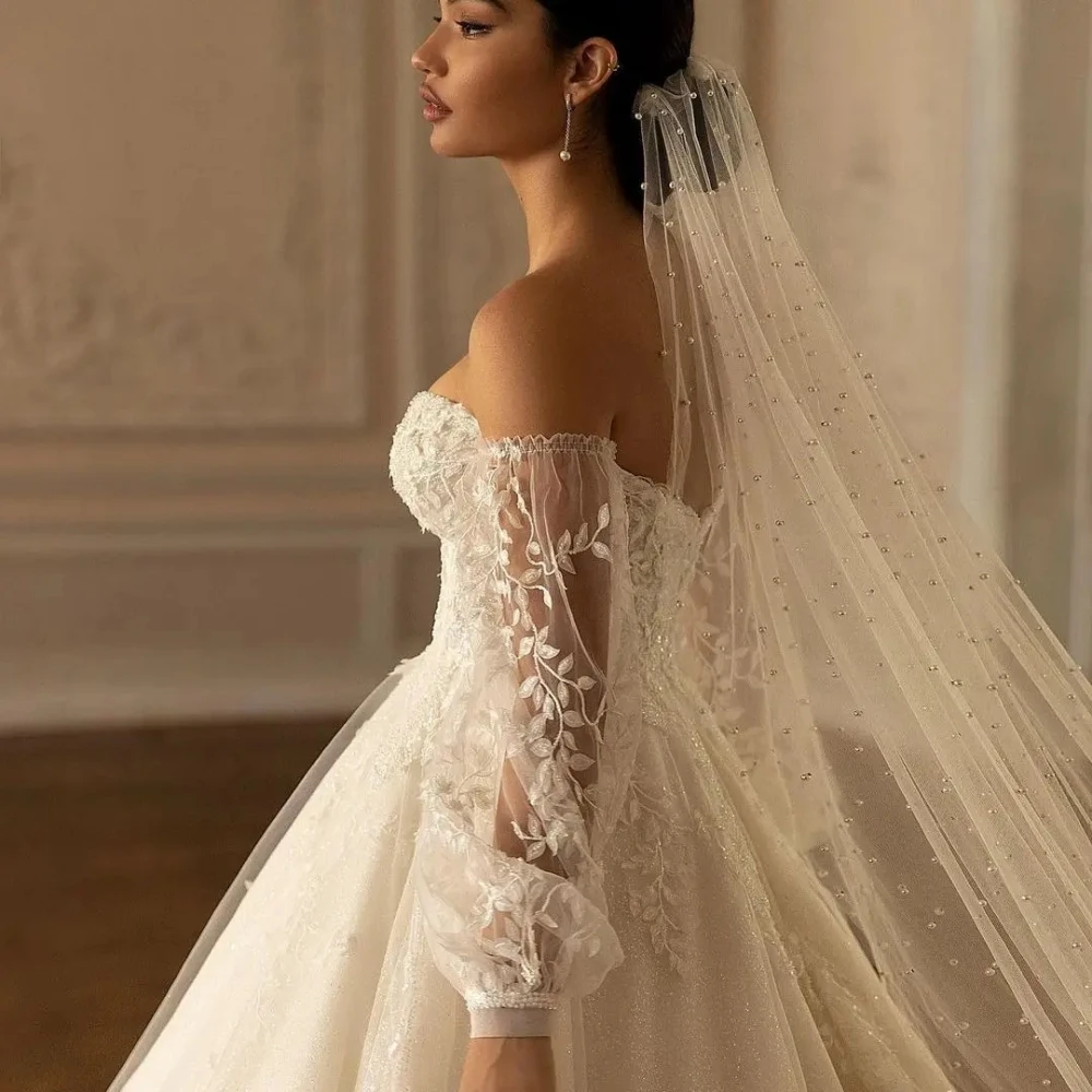 Veli da sposa con perle glitterate Velo di tulle morbido con pettine Grazioso copricapo di alta qualità per accessori da sposa per il matrimonio