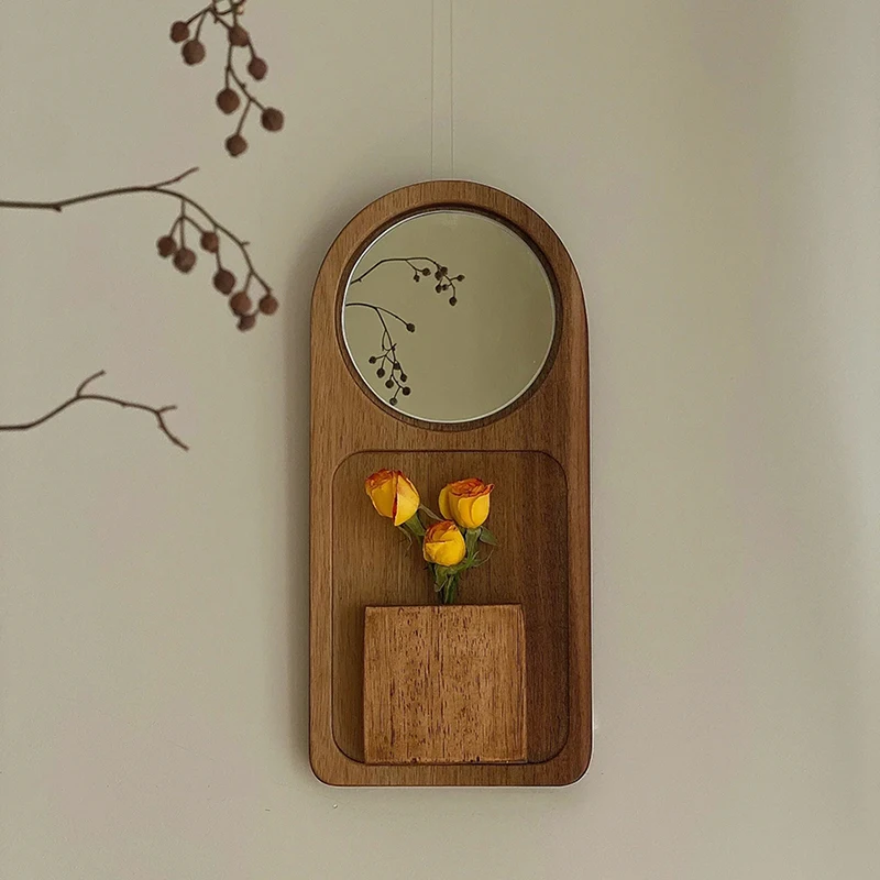 

Vintage high-end European wall decoration crafts decorative wall wood decoration hanging pictures round French flower wood carvi