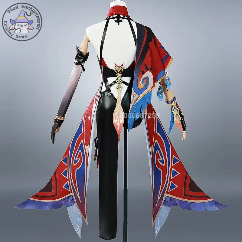 Chasca Косплей Genshin Impact Игровой Костюм Аниме Павворец Женский Парик Униформа Реквизит Полный Комплект Хэллоуин Рождество Необычные Вечерние