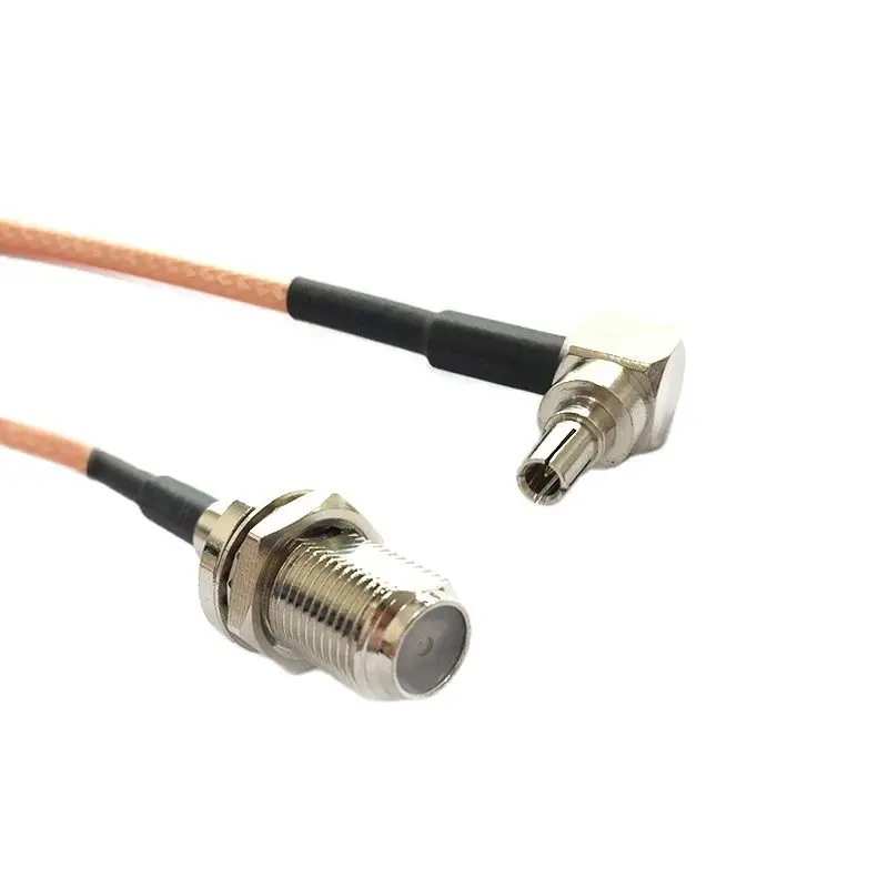 New F  Female Jack  Connector Switch  CRC9  Right Angle  Pigtail Cable RG316 Wholesale  Fast Ship 15CM 6