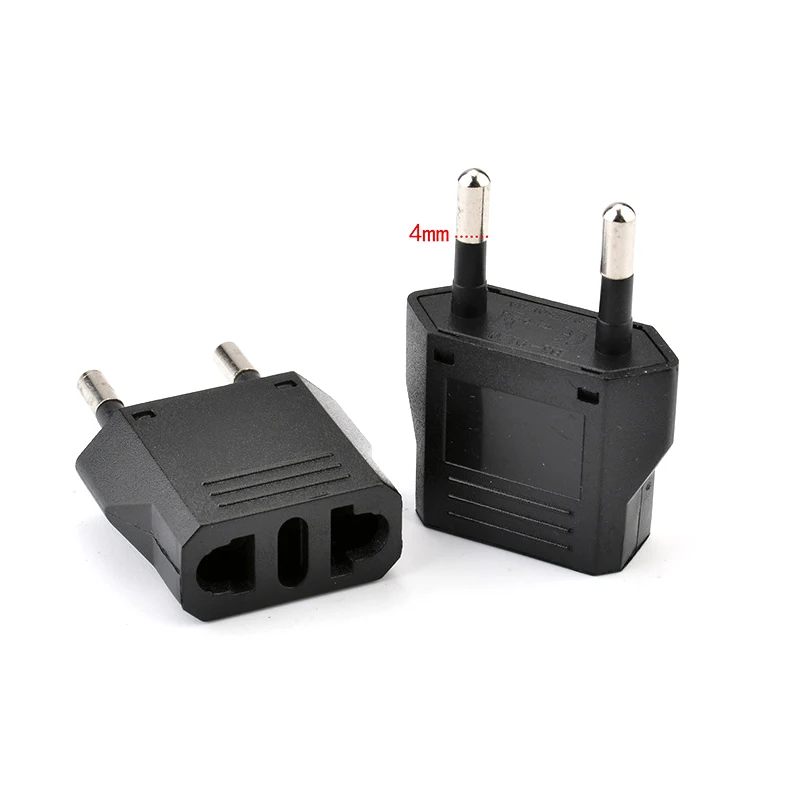 American European Mini CN UK US To EU AU Power Plug Adapter Russia USA Travel Plug Converter Japan Korea 4.0mm 4.8mm 6A 10A Plug