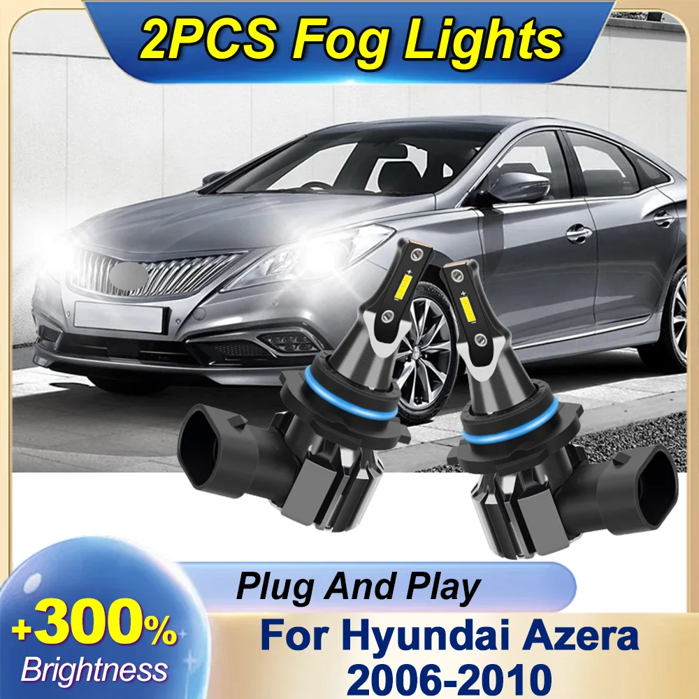 

Противотуманные фары 9006, 2 шт., светодиодные автомобильные фары HB4, противотуманные фары, освещение на 360 градусов для Hyundai Azera 2006 2007 2008 2009 2010