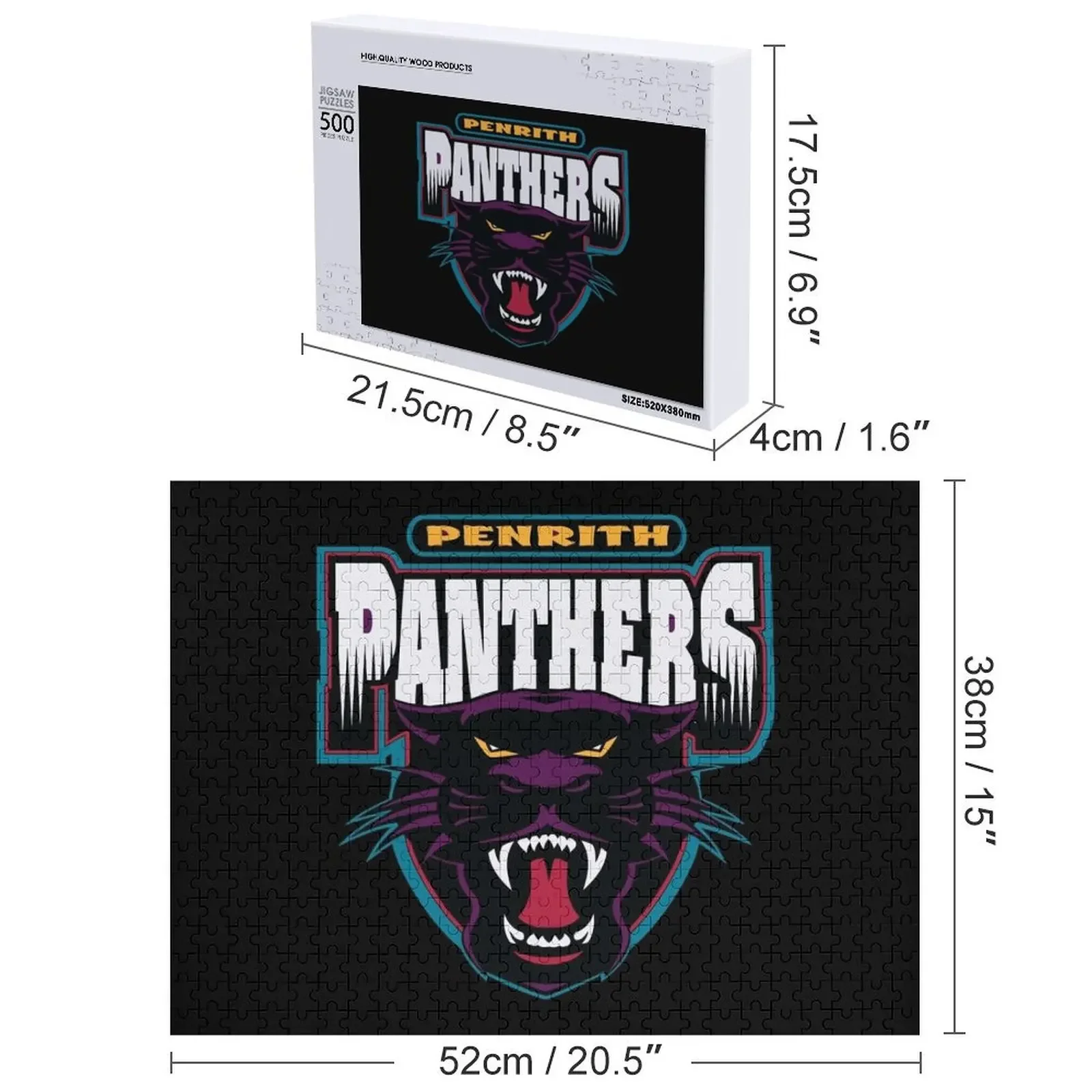 Panthers-Penrith Merch Jigsaw Puzzle Wood Animals With Photo Game Children Photo Custom Puzzle