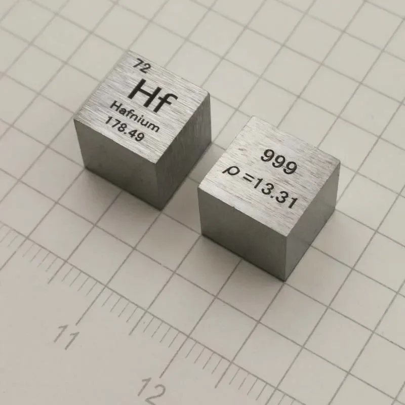 

10mm Hafnium Hf Cubic Periodic Table Cube 99.9% Pure Hafnium Cubic Metal Gift Rare Metal Hafnium Element Block