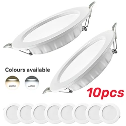 LED typu Downlight wpuszczana lampa Panel wewnętrzny LED 5W-20W AC220V lampa punktowa LED do salonu Foyer Bar kuchnia pokój oświetlenie dekoracyjne