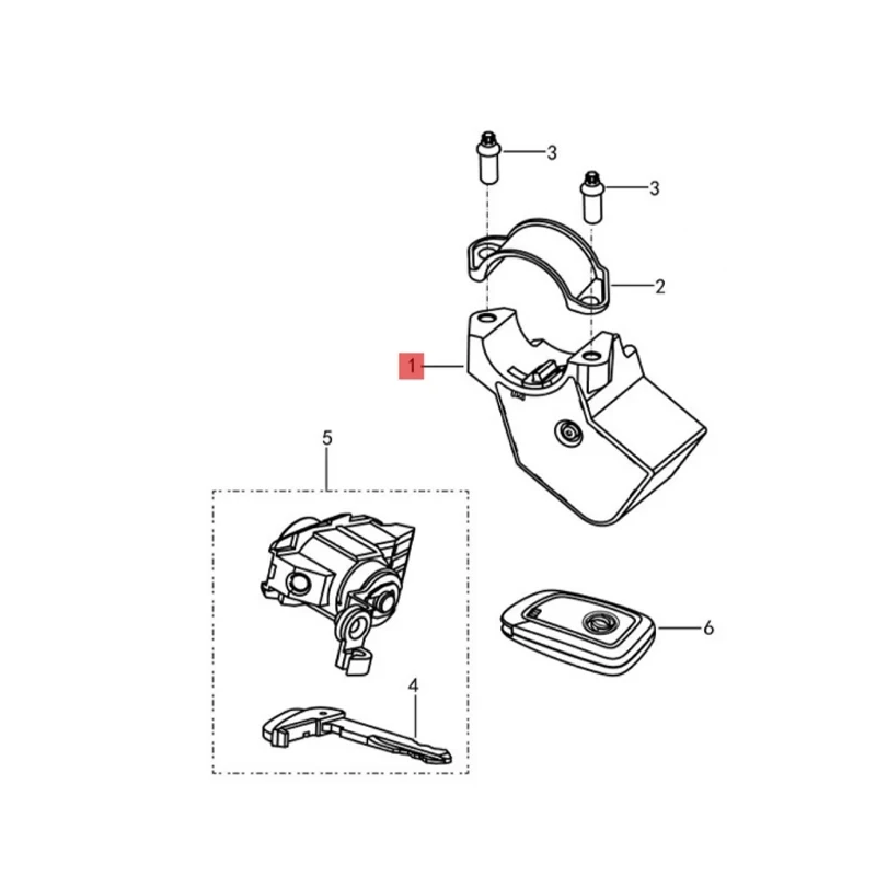 4362000 SHINE STEERING WHEEL LOCK  Suitable for DFM Dongfeng Fengshen AX3 AX4 AX5 AX7 G29 E70/A60EV S29 NEW AX7 X37