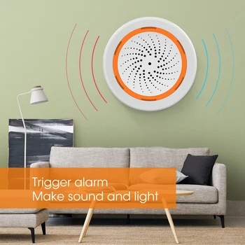 Tuya Zigbee Alarm Sensor System Home Security Smart Life APP Works with Tuya Zigbee Hub