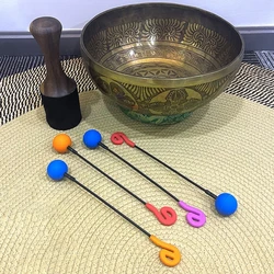 1 Pc Whale Sounds Gong Resonant Mallet Friction Gong Mallet Replacement Double Head Gong Wand for Sound Healing, Meditation