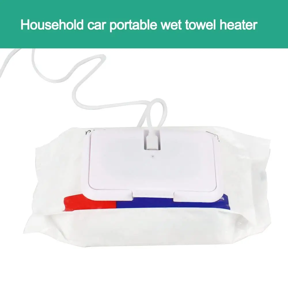 Warm Home Car Wet Towel Heater Tissue Paper Warmer USB Wipe Heater Baby Wipes Heater Napkin Heating Cover Baby Wipe Warmer