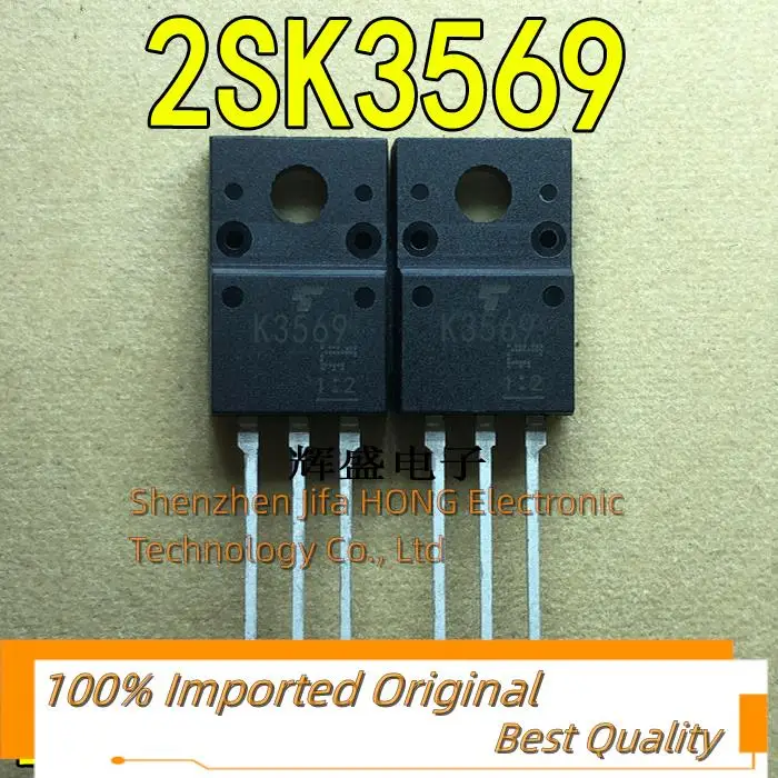 10PCS/Lot  K3569 2SK3569  TO-220F MOSFET 10A 600V N-Channel Imported Original Best Quality