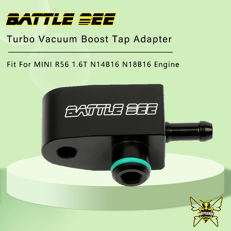 Turbo Boost Tap Vacuum Adapter For MINI R56 N14B16 N18B16 1.6T Engine Battle Bee Aluminum Alloy Boost Sensor Gauge