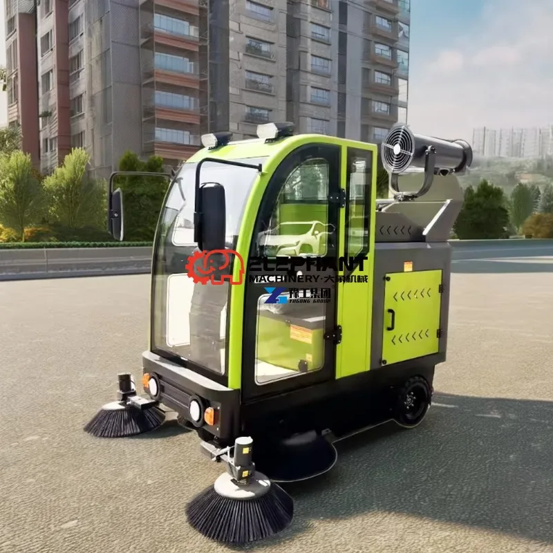 New Self Floor Cleaning Autonomous Road Sweeper Machine with Wire Brush Cleaning Street Sweeping Machine