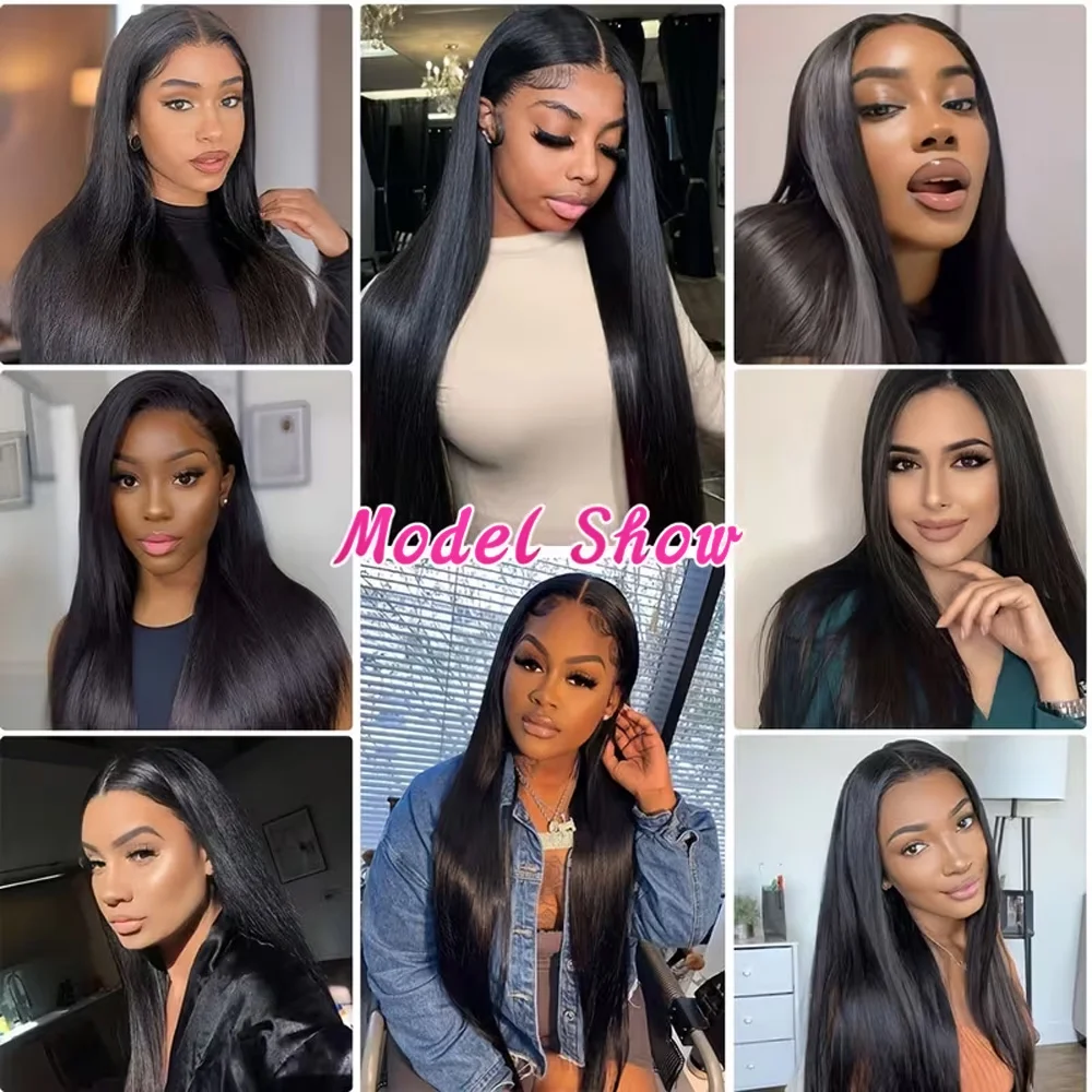 Wear And Go 5x5 Straight Glueless Wig 100% Human Hair Wig 13x6 Lace Front Human Hair Wig Brazilian 13x4 Lace Front Closure Wigs For Black Women Preplucked image 7