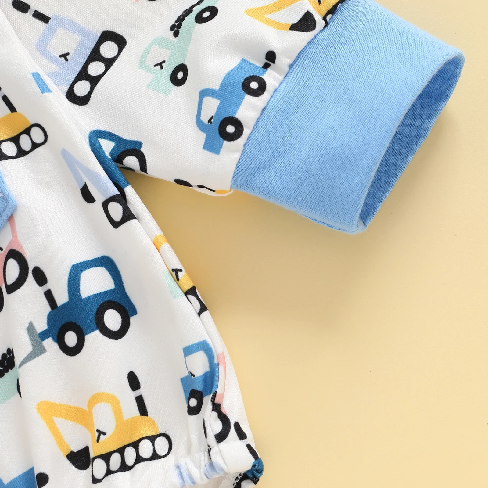 ملابس أطفال أولادي لطيفة بأكمام طويلة ورقبة دائرية وطباعة حفارة ملابس خريفية للاستخدام اليومي غير الرسمي