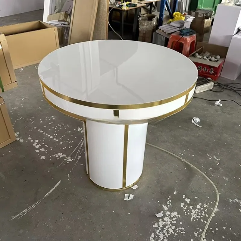 Factory Price Modern White Round Transparent Event Party Crystal Acrylic Catering Transparent Light Emitting Diode