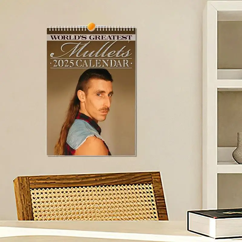 2025 Calendar Mullet Calendar Hair Stylist Journal Monthly Planner Daily View Planner Organizer Hair Stylist's Mullets Calendar