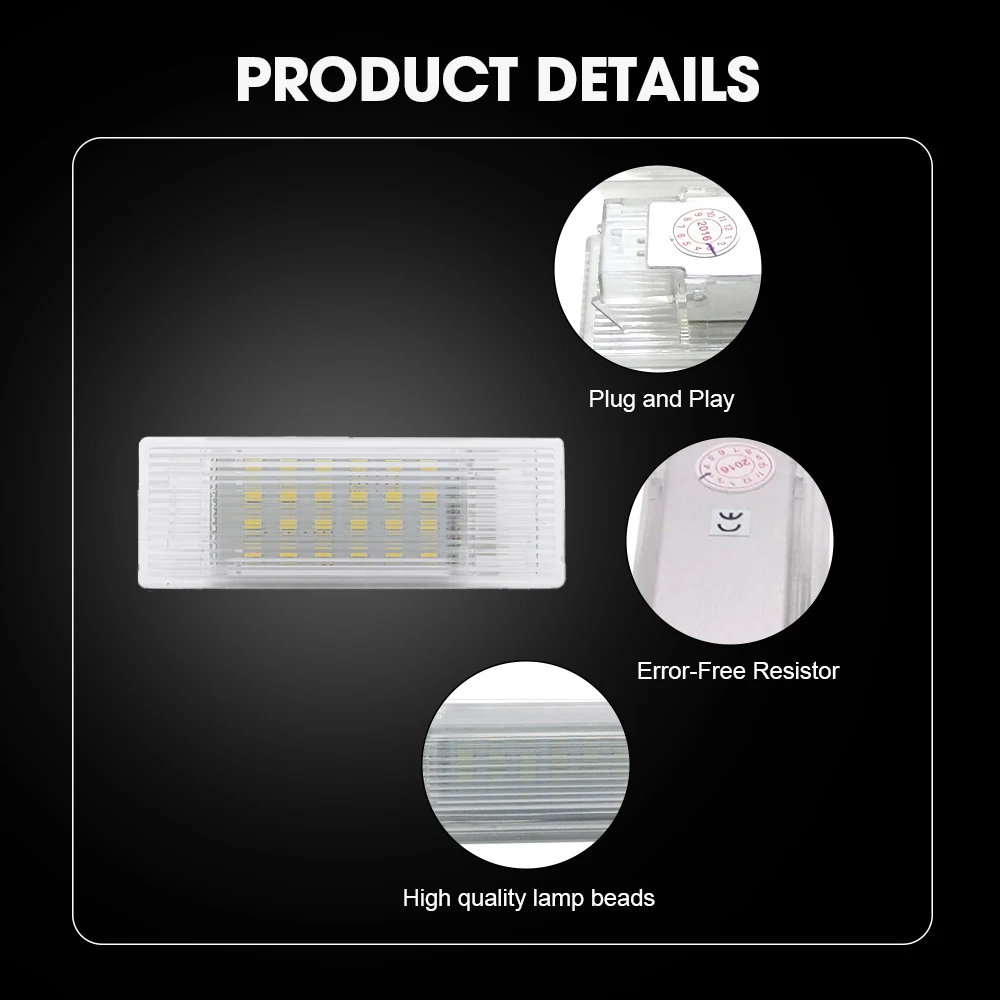 2 قطعة لسيارات BMW X2 F15 2014-UP LED أضواء داخلية Canbus باب ترحيب أضواء جذع مصباح Bimmer البركة الإضاءة مصابيح المدخل #1