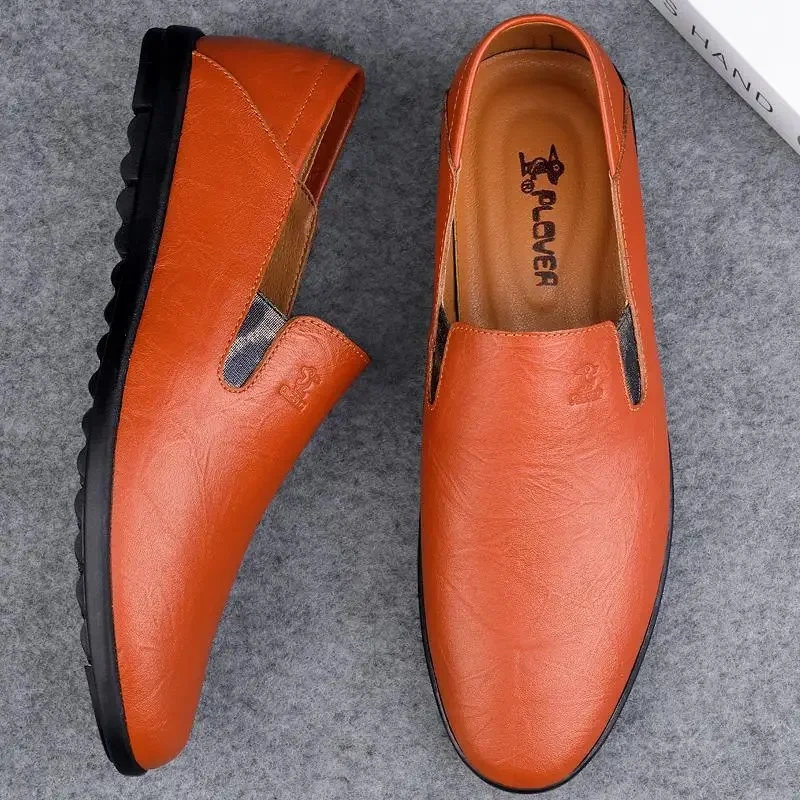 

Leather Shoes Men's Leather 2024 New Business Casual Shoes Men's Soft Cowhide Non-Slip Loafers