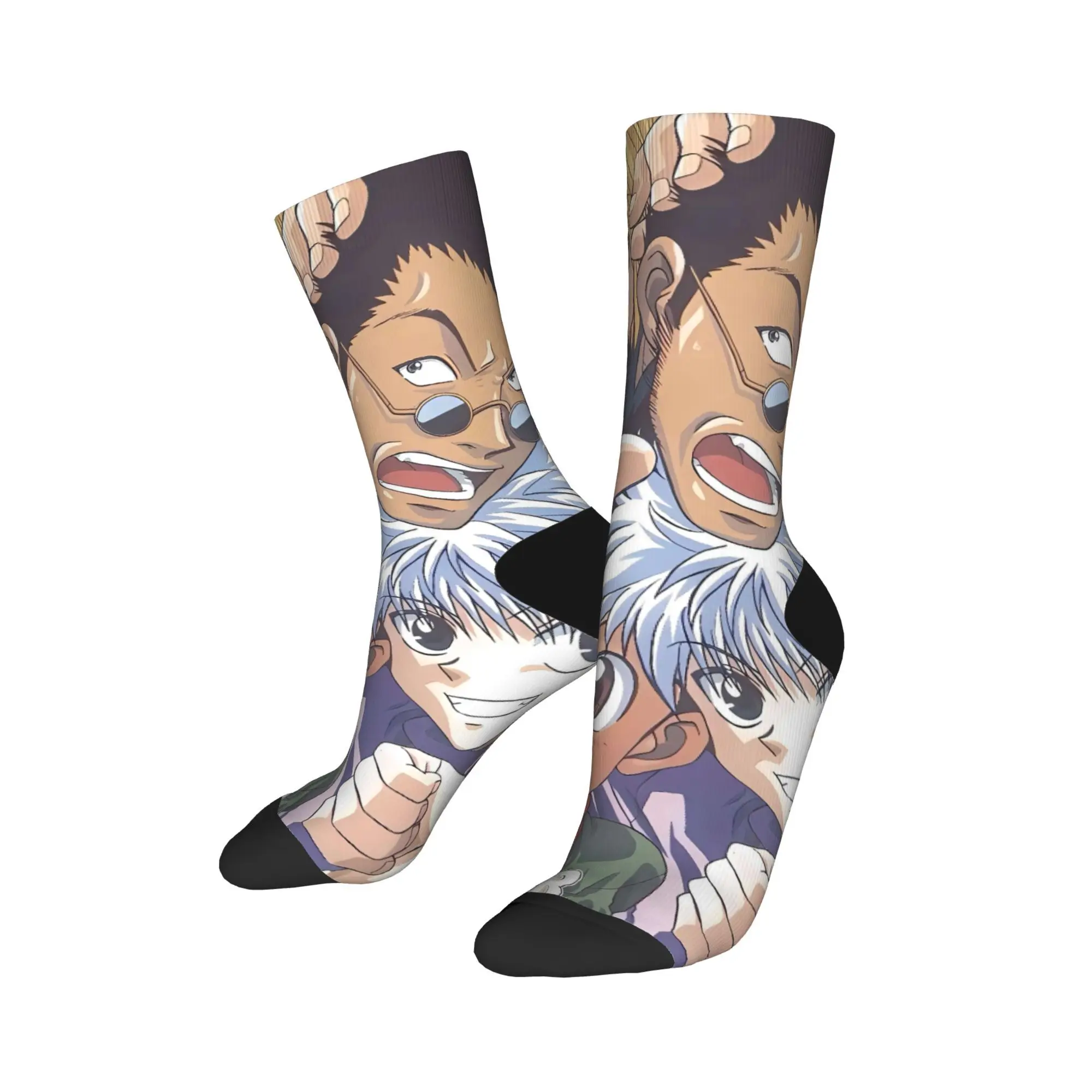 أنيمي HXH غون كيلوا الجوارب المضادة للانزلاق جوارب للجنسين الرجال لينة تنفس تسلق الجوارب الشتاء تصميم الأزياء الجوارب