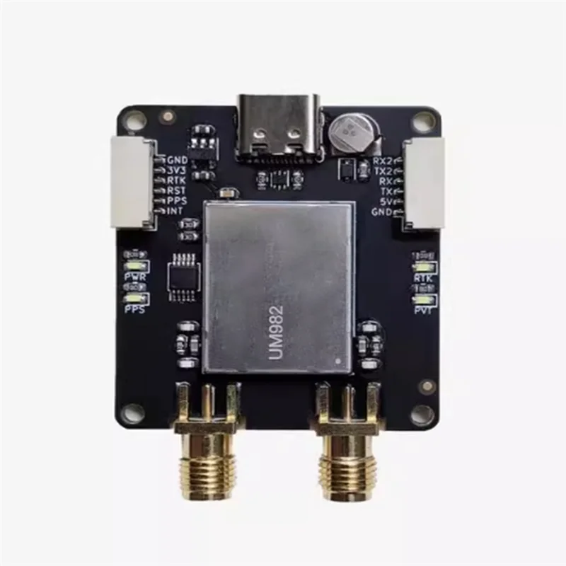 

B04C-EM-982D3 Высокоточная плата GNSS для БПЛА Совместимая RTK GPS-антенна Модуль Um982 для поддержки базовой станции Rover