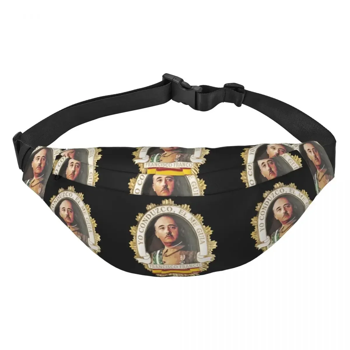 

Casual Spain Leader Lockedge Fanny Pack for Travel Hiking Men Women Sling Crossbody Waist Bag Phone Money Pouch