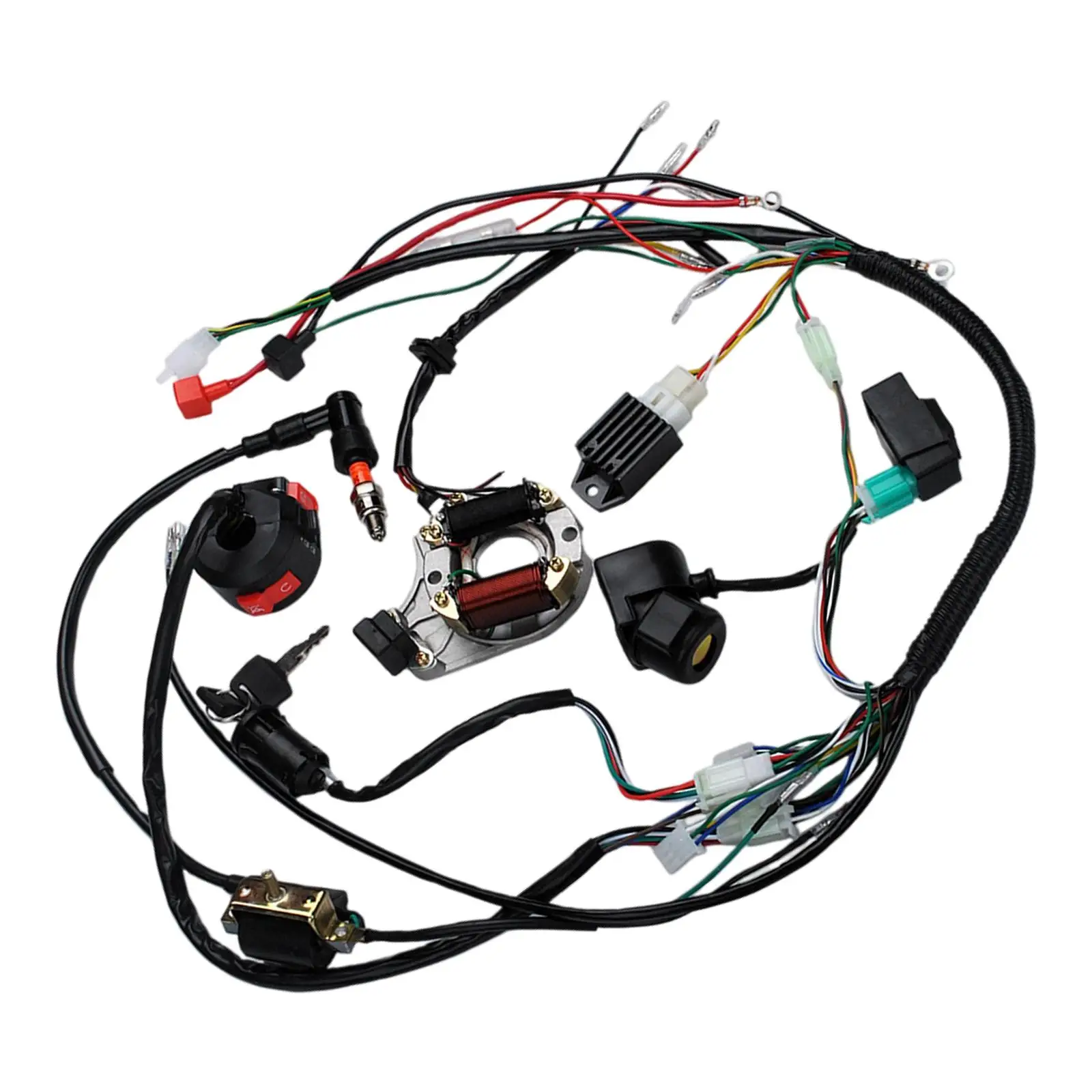 1Set Full  Electrics Wiring Harnessfor Motorcycle Quad ATV