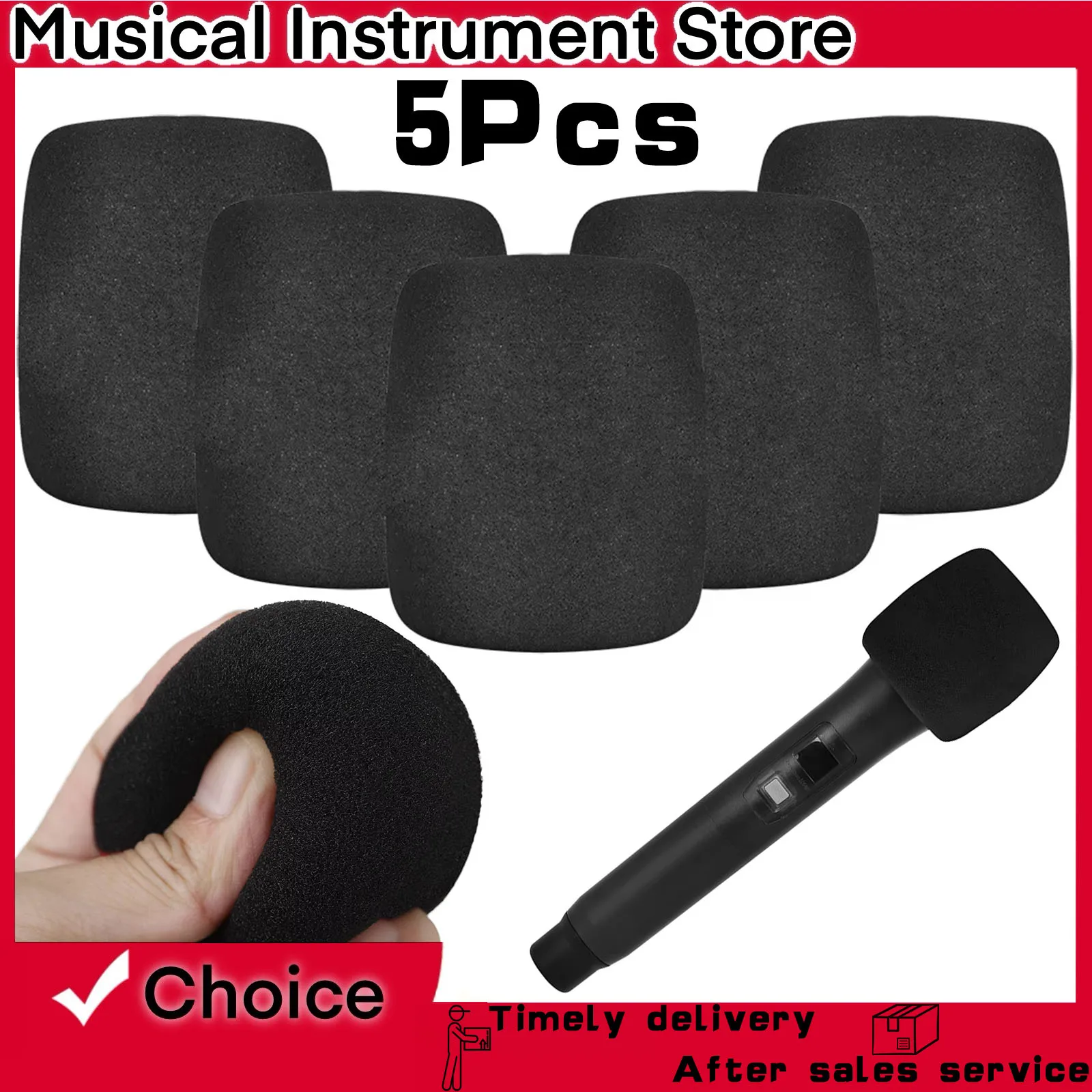 5Pcs Microphone Spo…