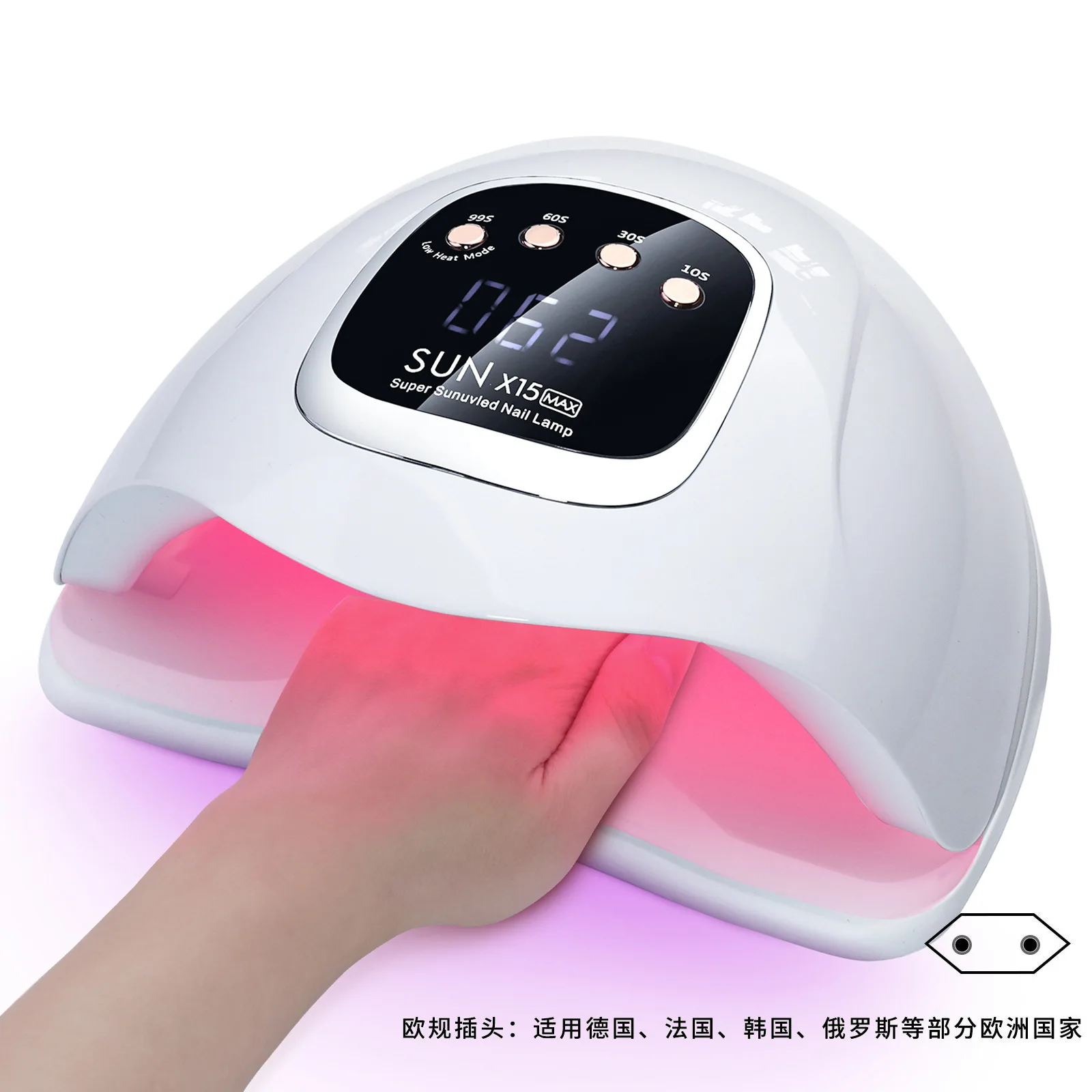 SUN X15 MAX High-Power Nageldrooglamp Voor Gel Nagels 280W 66LEDS Gel Polish Droogmachine met Auto Sensor UV LED Nagellamp