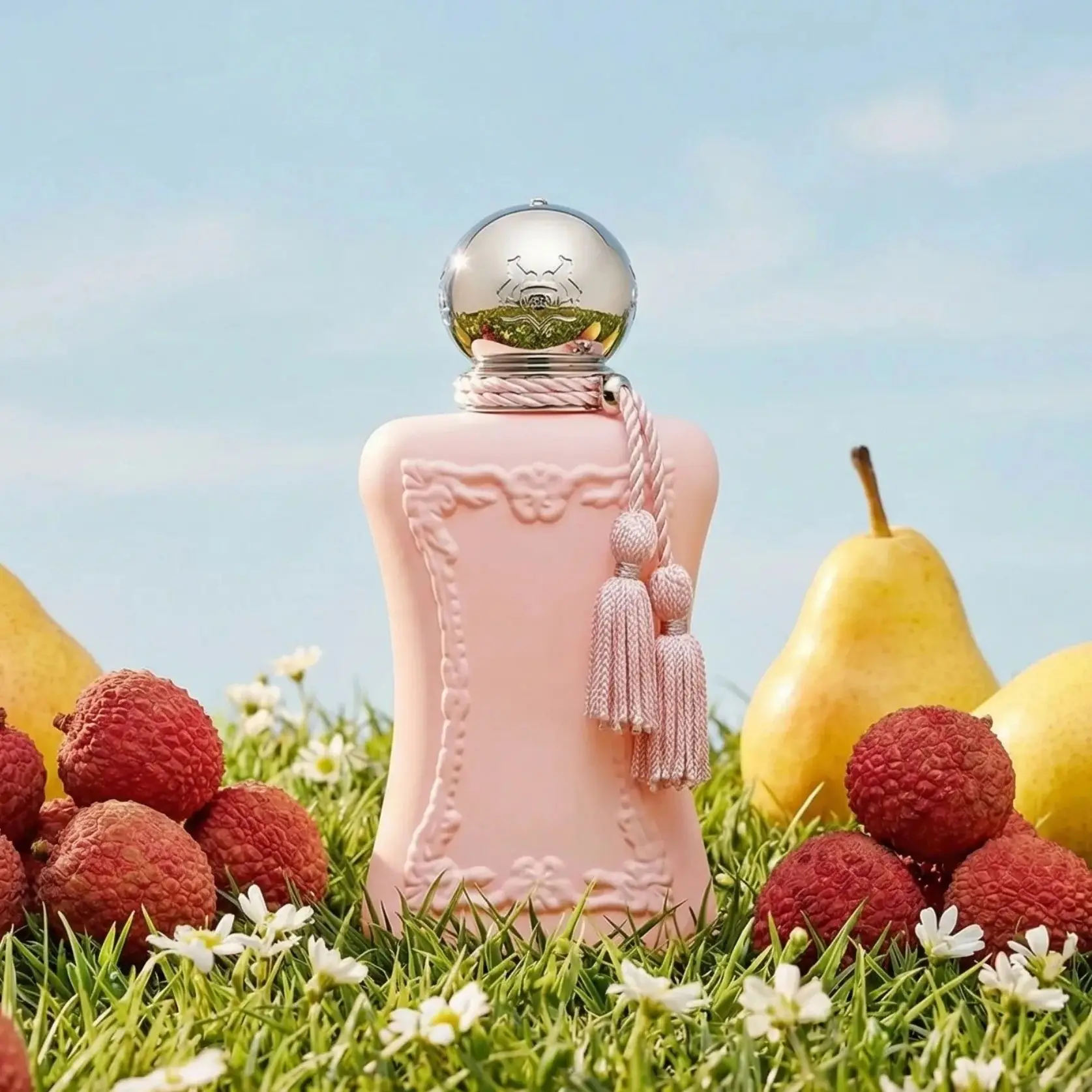 Parfums de Marly Delina Exclusif, EDP para Mujer, Aroma a Lichi, Rosa y Peonía, Fragancia de Almizcle Blanco y Vetiver, 75 ml