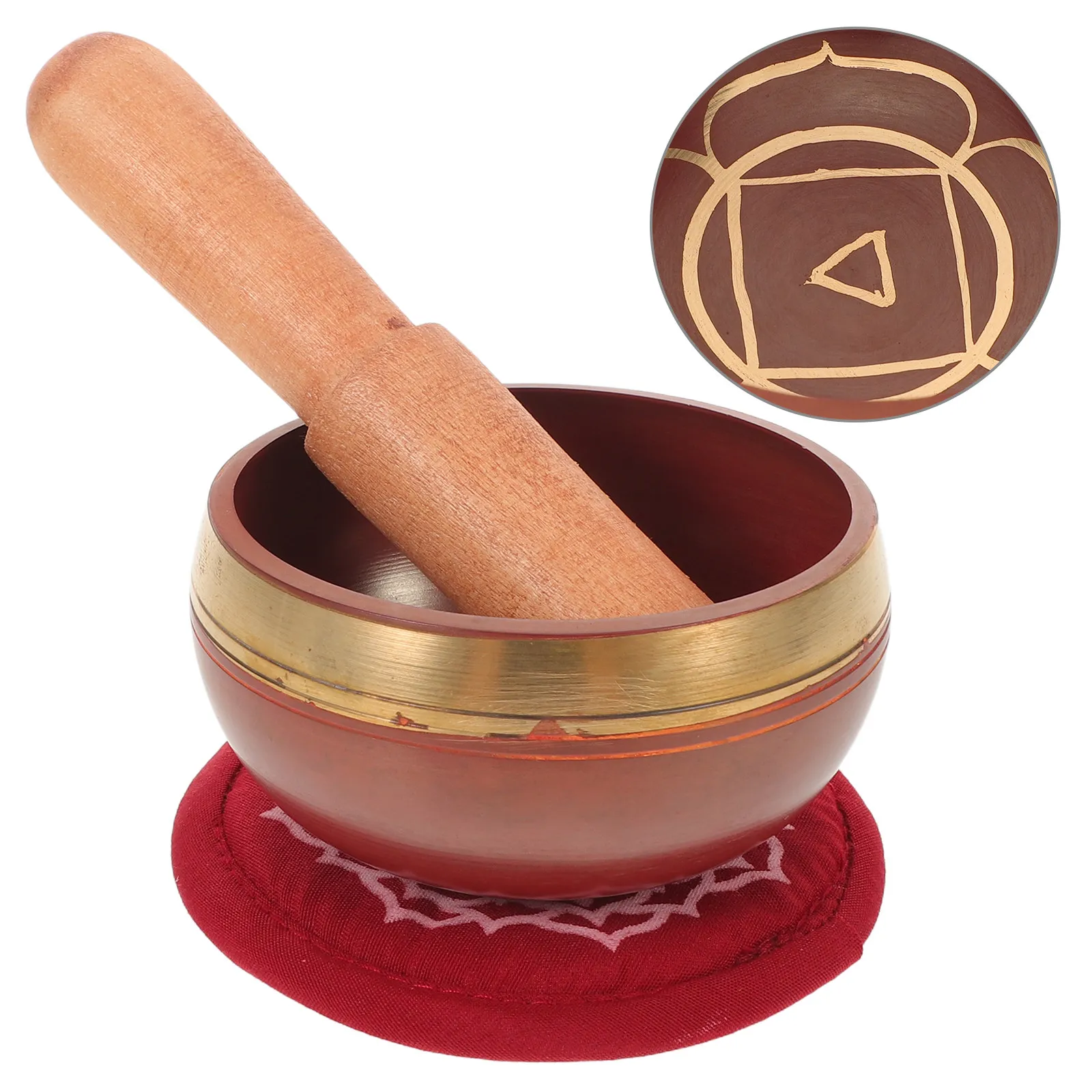 

1Set Rainbow Singing Bowl Nepal Tibetan Copper Sound Instrument for Meditation Yoga Spiritual Practice Healing Decorative Bowl