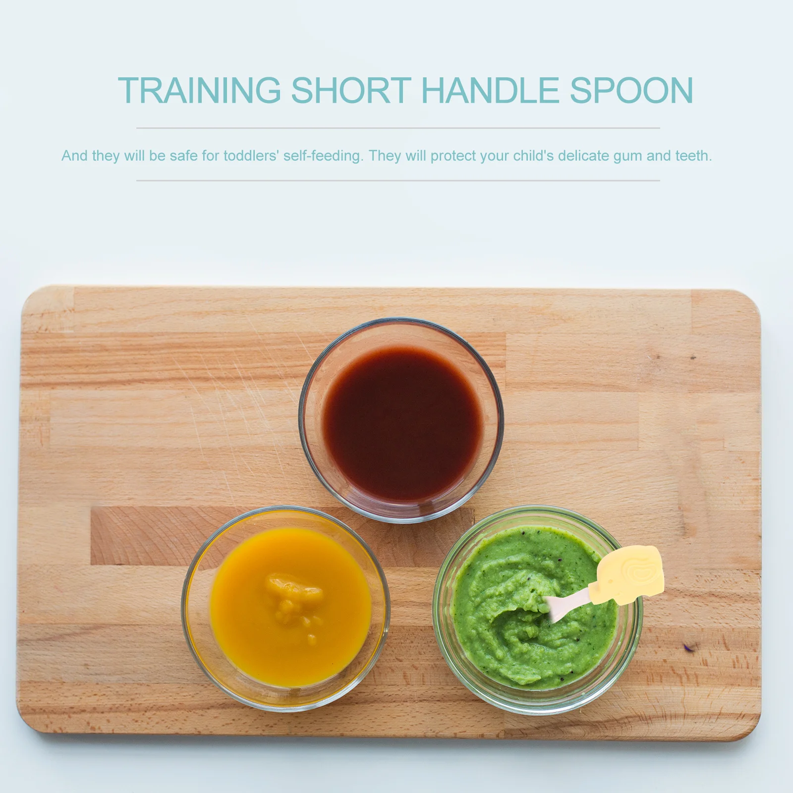 

2 комплекта, набор детской посуды, безопасная посуда для младенцев, простая в использовании, предотвращает удушье, предметы первой необходимости для кормления детей, ложки для малышей