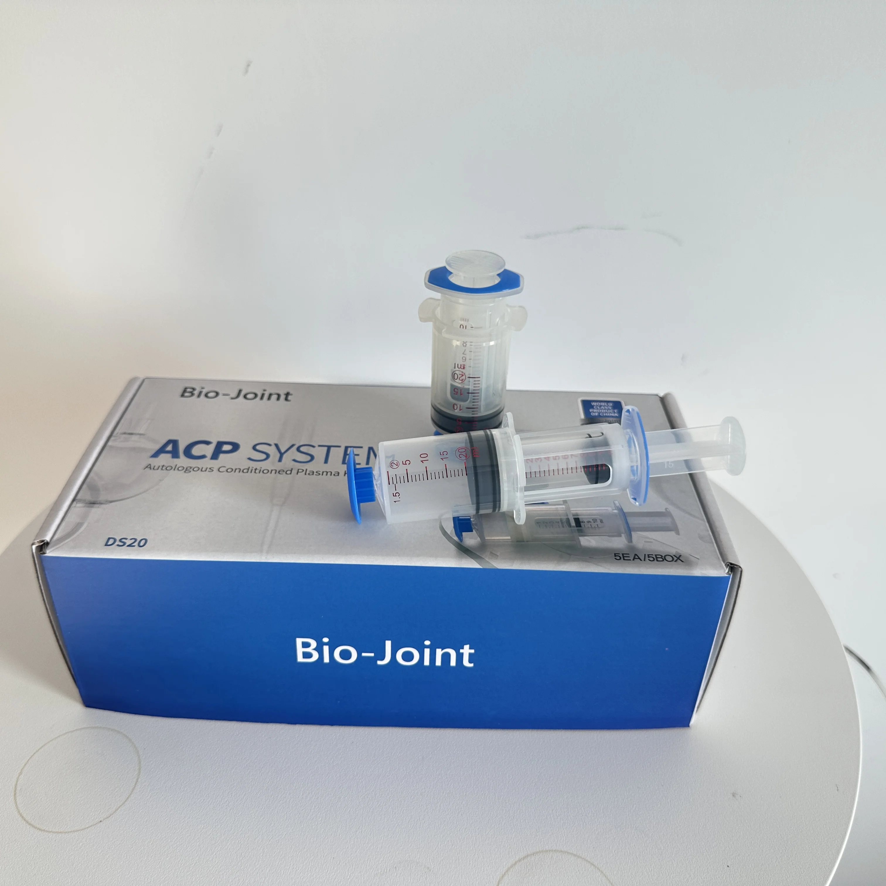 

Biojoint Double Syringe 20ml Prp Kits Tabletop Centrifuge Platelet Rich Plasma P-R-P Kit